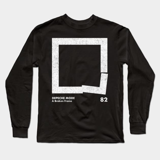 A Broken Frame / Minimal Graphic Design Tribute Long Sleeve T-Shirt by saudade
